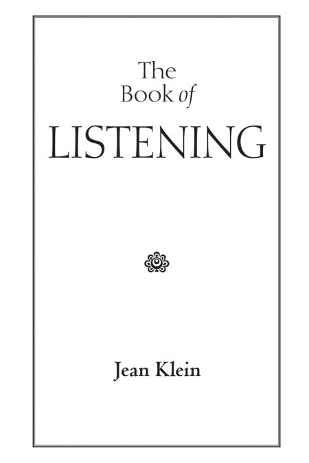 The Book of Listening