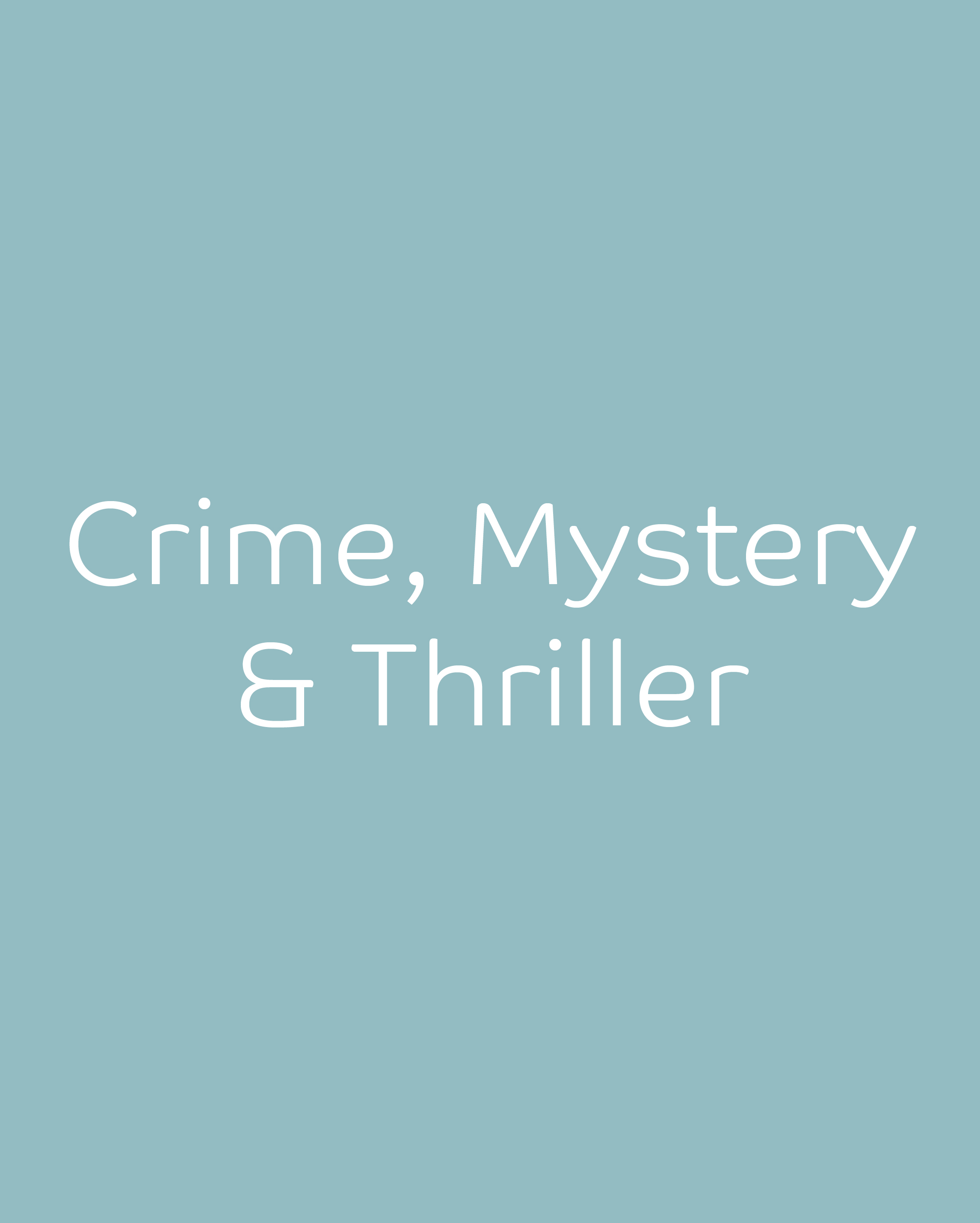 Crime, Mystery & Thriller