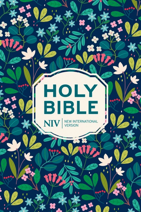 NIV Pocket Floral Hardback Bible