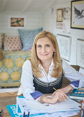 Cressida Cowell at Bodiam Castle
