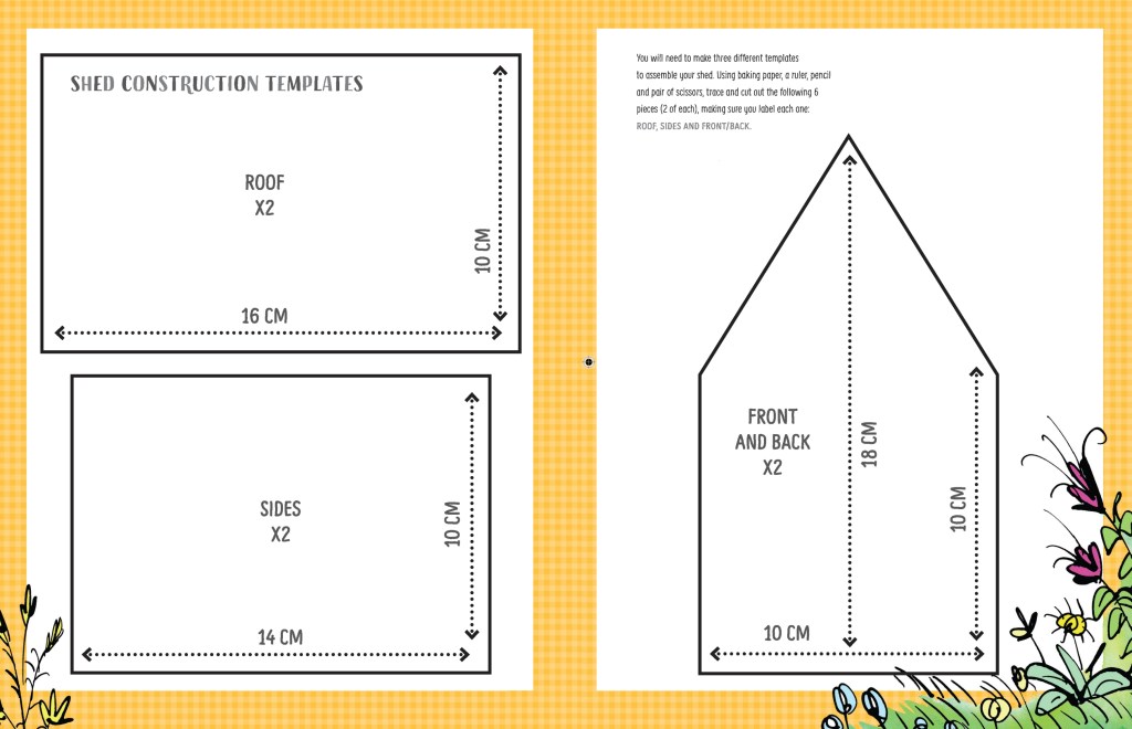 Gingerbread shed templates