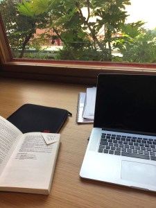 British library members room window – August 2019 