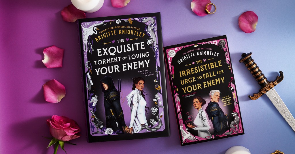 The Dearly Belothed series - Brigitte Knightley - The Irresistible Urge to Fall For Your Enemy in paperback and The Exquisite Torment of Loving Your Enemy in hardback
