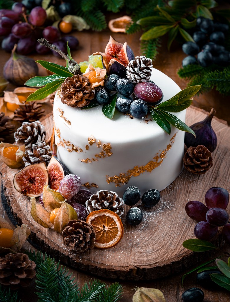 Festive Christmas cake