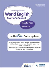 Cambridge Primary World English Teacher's Guide Stage 3 with Boost Subscription