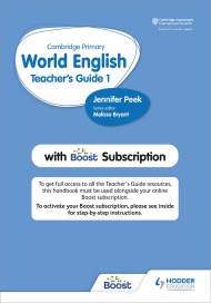 Cambridge Primary World English Teacher's Guide Stage 1 with Boost Subscription