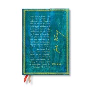 Verne, Twenty Thousand Leagues (Embellished Manuscripts Collection) Midi Verso 12-month Dayplanner 2024