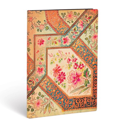 Filigree Floral Ivory Midi Lined Softcover Flexi Journal (176 pages)