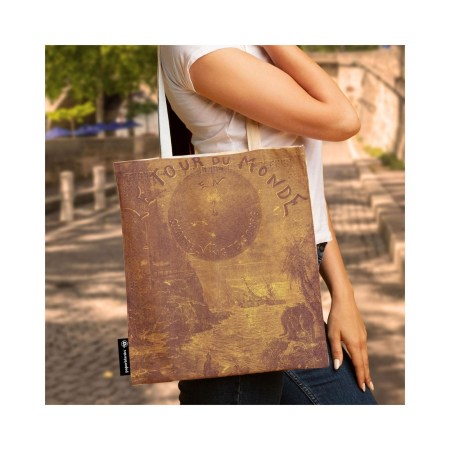 Verne, Around the World (Embellished Manuscripts Collection) Canvas Bag
