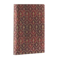 Red Velvet Midi Unlined Softcover Flexi Journal (Elastic Band Closure)