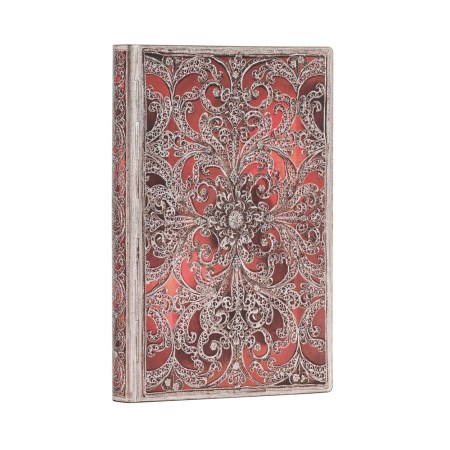 Garnet (Silver Filigree Collection) Mini Lined Softcover Flexi Journal