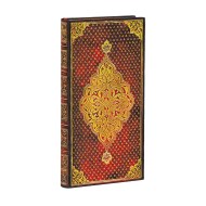 Golden Trefoil Slim Lined Journal (Elastic Band Closure)