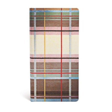 Warwick (Mad for Plaid) Slim Lined Hardcover Journal (Elastic Band Closure)