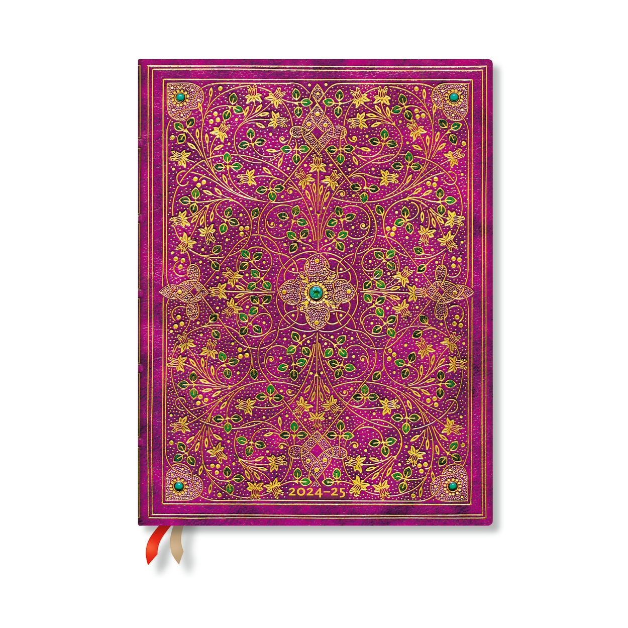 Paperblanks Layla 2026 Planer – Hardcover, Elastischer Verschluss, Persisches Poesie-Design