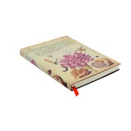 Pink Carnation (Mira Botanica) Midi Lined Softcover Flexi Journal (Elastic Band Closure)