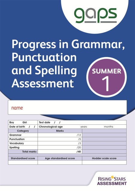 GAPS Test 1, Summer Pack 10 (Progress in Grammar, Punctuation and Spelling Assessment)