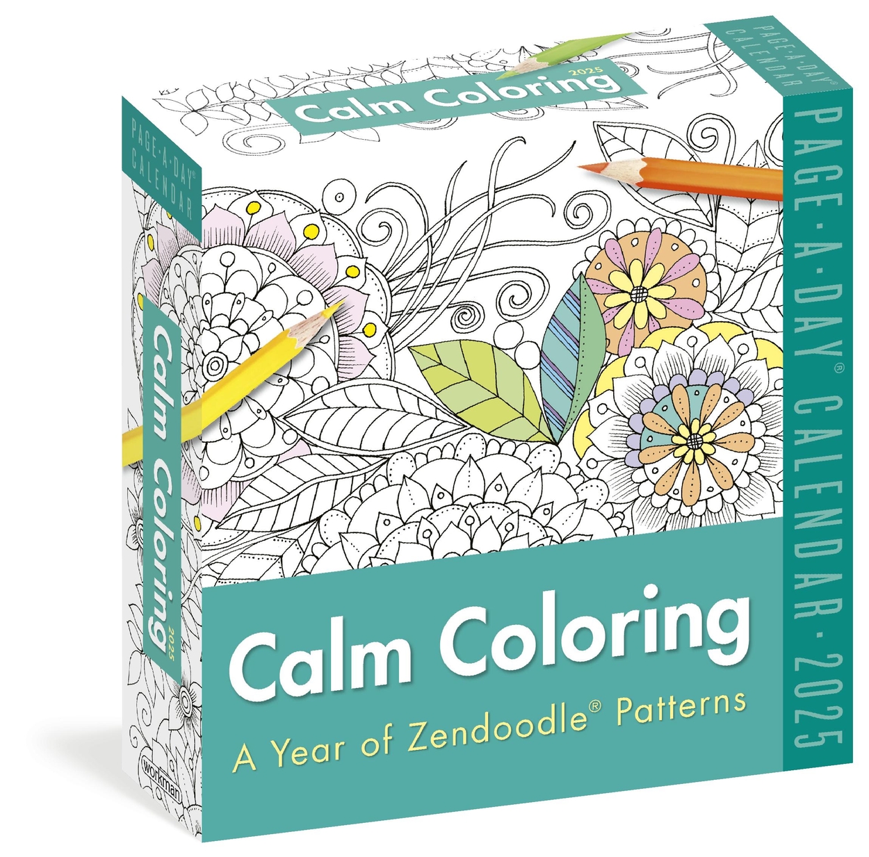 Calm Coloring Page-A-Day Calendar 2025 by Workman Calendars | Hachette UK