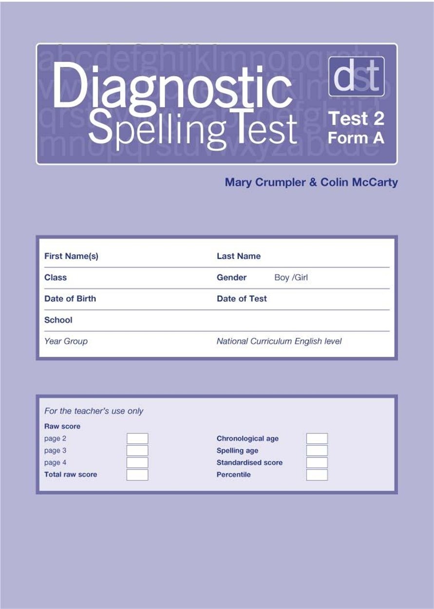 Diagnostic Spelling Tests: Test 2, Form A Pk10 by Mary Crumpler