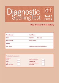 Diagnostic Spelling Tests: Test 3, Form B Pk10