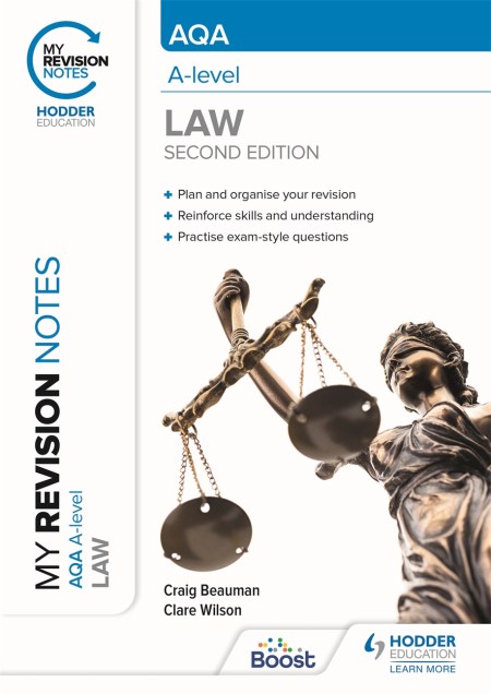 My Revision Notes: AQA A Level Law Second Edition Boost eBook