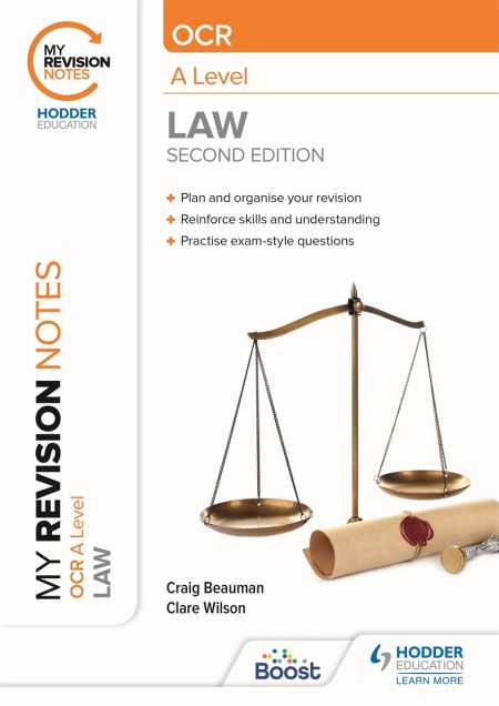 My Revision Notes: OCR A Level Law Second Edition Boost eBook