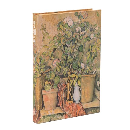 Cezanne’s Terracotta Pots and Flowers Mini Lined Hardback Journal (Elastic Band Closure)