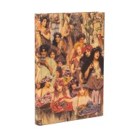 Spring (Lawrence Alma-Tadema) Midi Lined Hardback Journal (Elastic Band Closure)