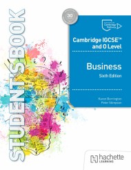 Cambridge IGCSE and O Level Business Sixth Edition