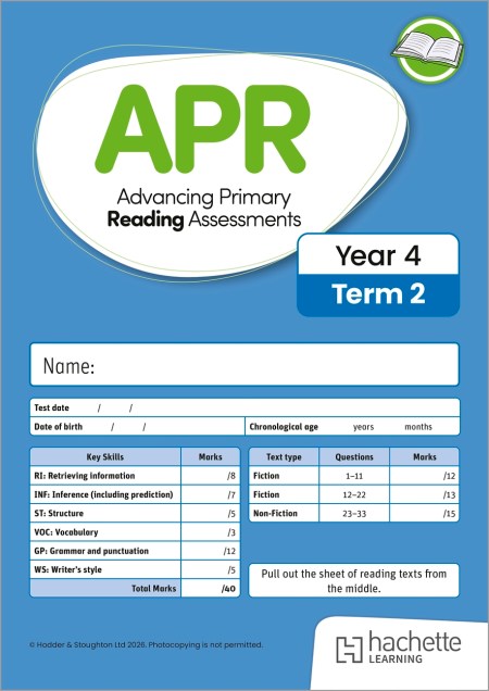 Advancing Primary Reading Assessments, Year 4 Term 2, 10pk