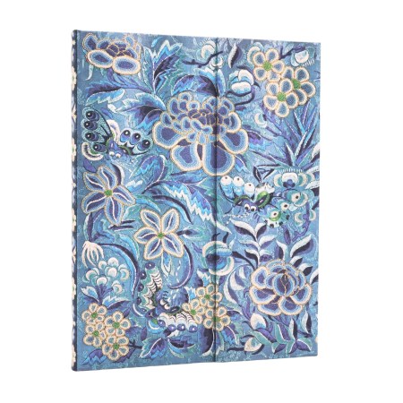 Blue Willow (Celebrate Hanfu) Ultra Lined Hardcover Journal (Wrap Closure)
