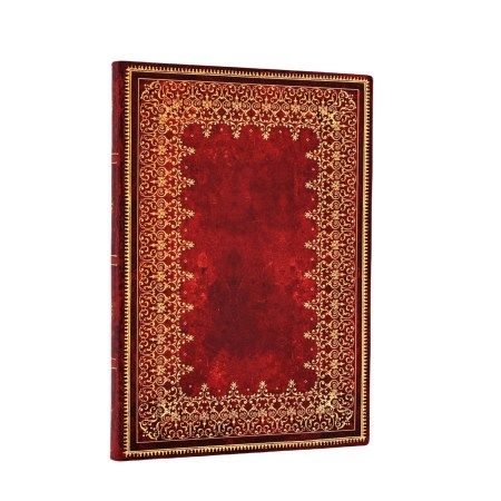 Foiled (Old Leather Collection) Midi Lined Softcover Flexi Journal (Elastic Band Closure)