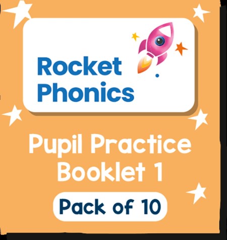Reading Planet Rocket Phonics – Pupil Practice Booklet 1 – Pack of 10