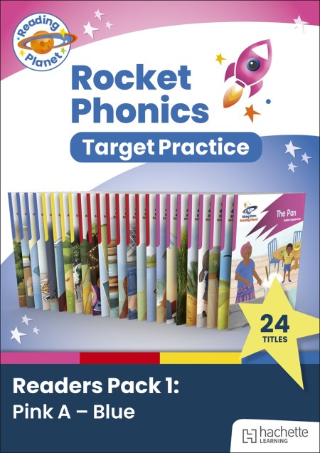 Reading Planet Rocket Phonics Target Practice Readers Pack 1 (Pink A – Blue)