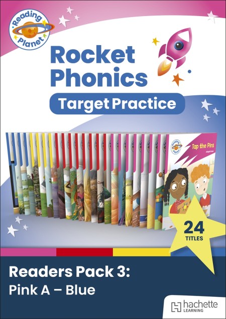 Reading Planet Rocket Phonics Target Practice Readers Pack 3 (Pink A – Blue)