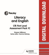 TeeJay Literacy and English CfE First Level Assessment Pack 1C