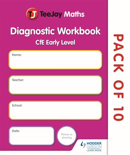 TeeJay Mathemathics CfE Early Level Diagnostic Workbook (Pack of 10)