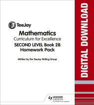 TeeJay Mathematics CfE Second Level Book 2B Homework