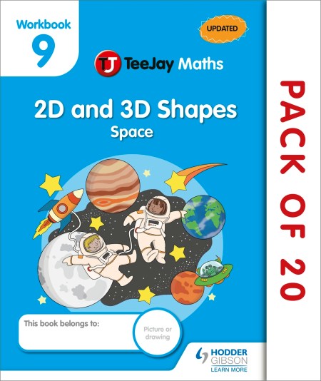 TeeJay Maths CfE Early Level Workbook 9 (Pack of 20): 2D and 3D Shapes: Space
