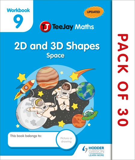 TeeJay Maths CfE Early Level Workbook 9 (Pack of 30): 2D and 3D Shapes: Space