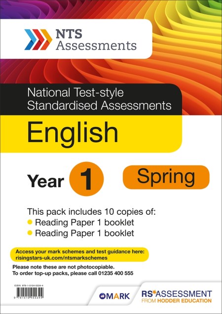 NTS English Year 1, Spring PK10 (National Test-style Standardised Assessments)