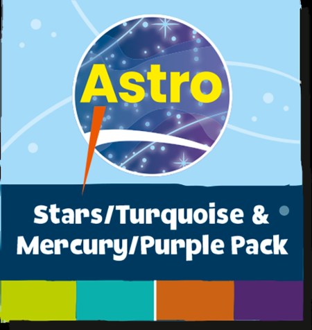 Astro Stars/Turquoise and Mercury/Purple Complete Pack