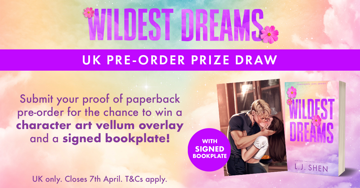 Wildes Dreams pre-order prize draw asset conveying the same information as what is on this webpage text.
