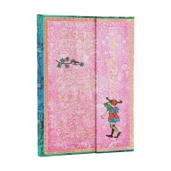 Astrid Lindgren, Pippi Longstocking (Embellished Manuscripts Collection) Midi Unlined Hardcover Journal (Wrap Closure)