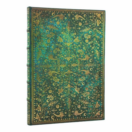 Emerald Flower (Nature’s Grace) Grande Unlined Hardcover Journal (Elastic Band Closure)