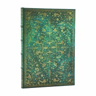 Emerald Flower (Nature’s Grace) Midi Unlined Hardcover Journal (Elastic Band Closure)
