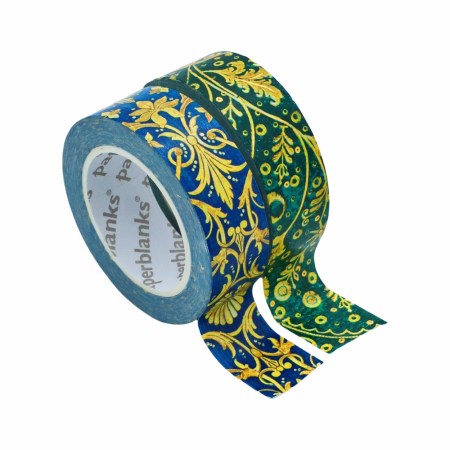 Emerald Flower/Silk Sky Washi Tape (Mixed Pack)