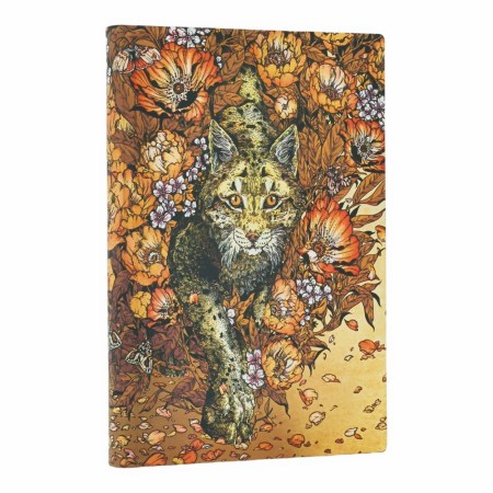Lynx Rising (Erica Williams Art) Mini Lined Softcover Journal (Elastic Band Closure)