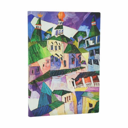 St. Petersburg (Lentulov’s Cityscapes) Midi Lined Softcover Journal (Elastic Band Closure)
