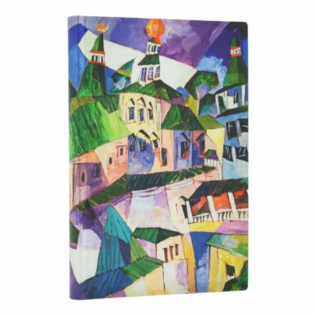 St. Petersburg (Lentulov’s Cityscapes) Mini Unlined Softcover Journal (Elastic Band Closure)