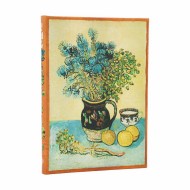 Van Gogh’s Still Life Midi Lined Hardcover Journal (Elastic Band Closure)